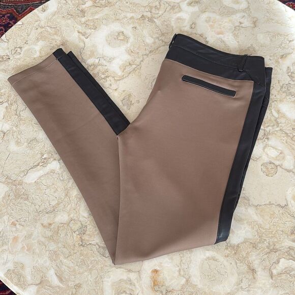 Rudsak Dara Leather & Stretch Polyester Spandex Equestrian Style Leggings - Picture 5 of 16